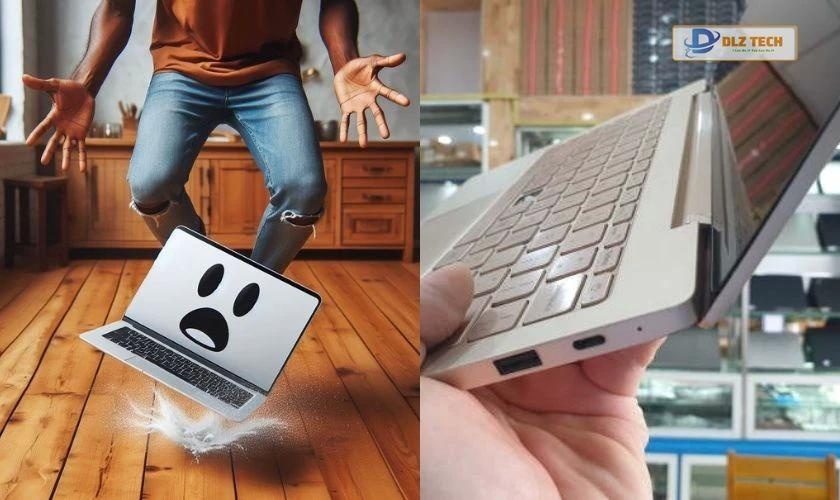 Nguyên nhân gây ra sự cố gãy bản lề trên laptop