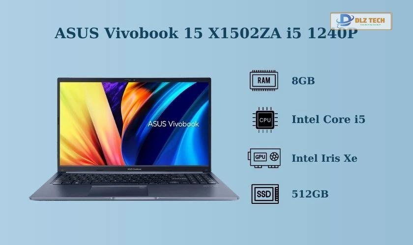 Laptop ASUS Vivobook 15 X1502ZA i5 1240P