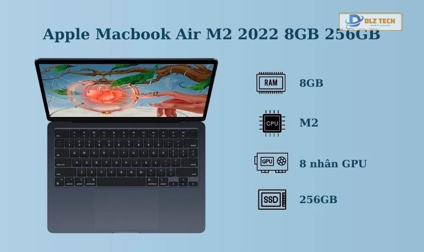 Apple Macbook Air M2 2022 8GB 256GB