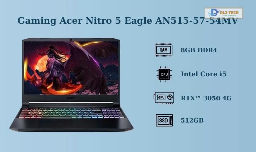 Laptop Gaming Acer Nitro 5 Eagle AN515-57-54MV
