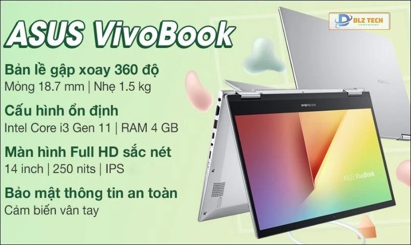 Laptop Asus Vivobook Flip 14 TP470EA EC346W