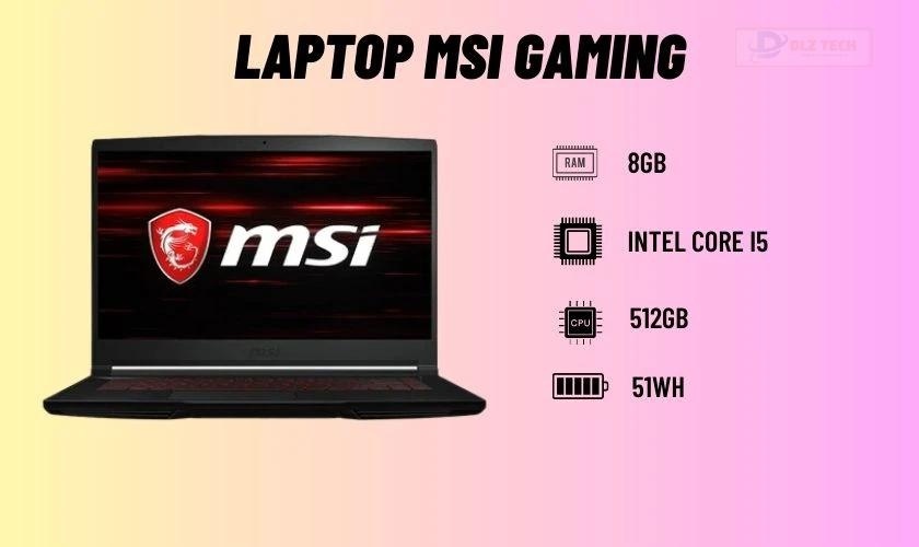 Laptop MSI Gaming GF63