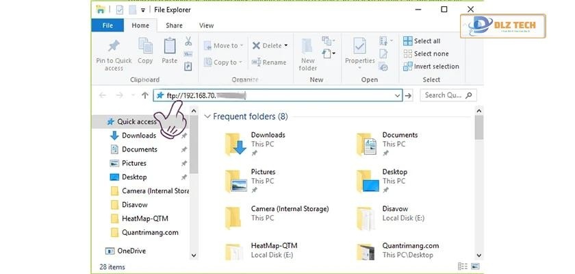 Nhấn tổ hợp phím Windows + E để mở File Explorer