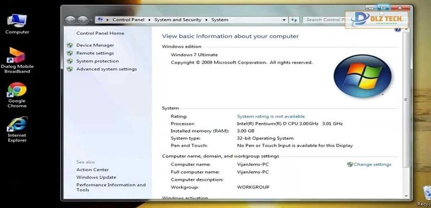 Kiểm tra phiên bản trước khi update win 7 lên win 10