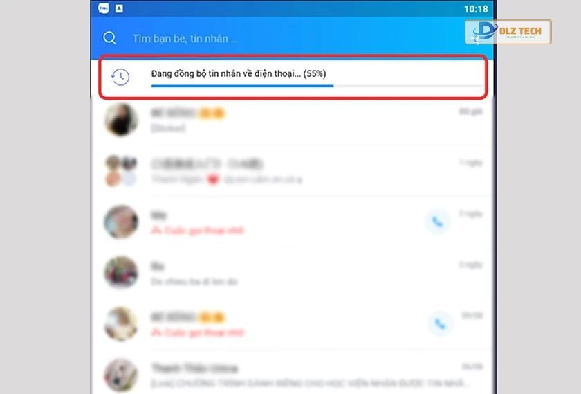 Trạng thái đồng bộ thành công