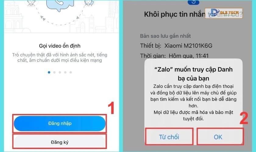 Cài đặt Zalo trên điện thoại
