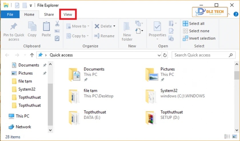 Tinh chỉnh File Explorer