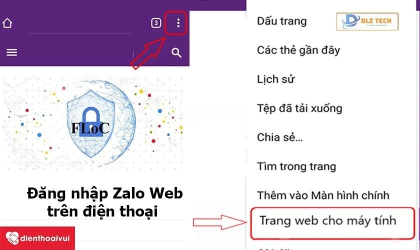 Đăng nhập Zalo Web trên điện thoại cực đơn giản