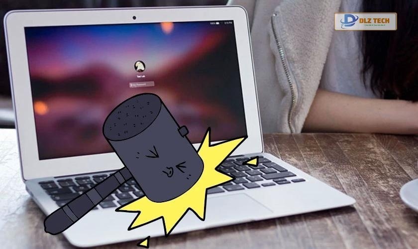 Loa laptop bị rè do tác động vật lý