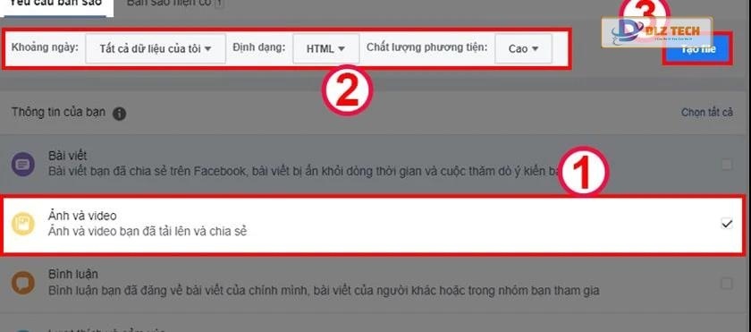 Khôi phục ảnh đã xóa trên Facebook bằng máy tính