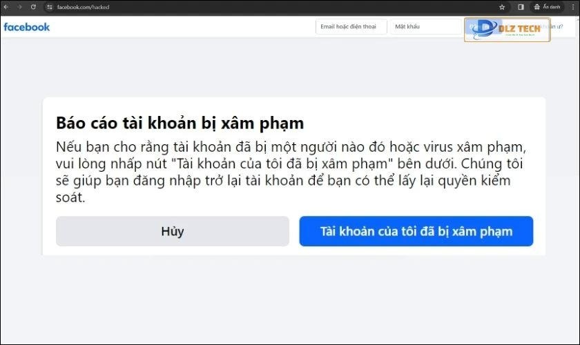 Kiểm tra tài khoản Facebook