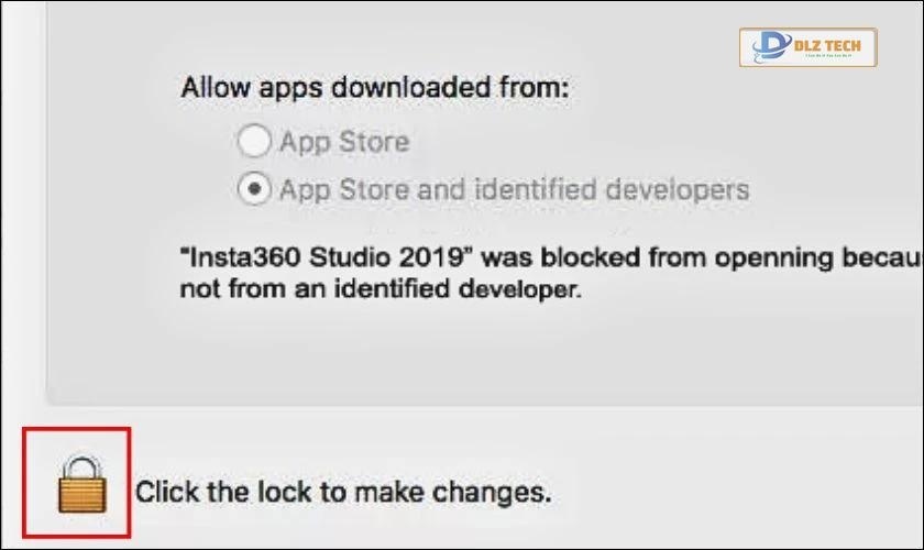  Nhấn vào biểu tượng ổ khóa