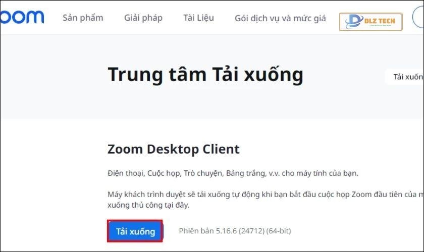 Nhấn Tải xuống