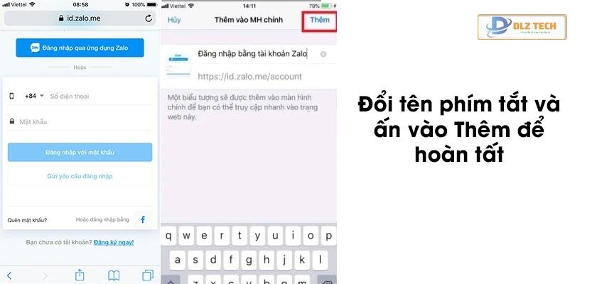 Bước 6: Đổi tên phím tắt