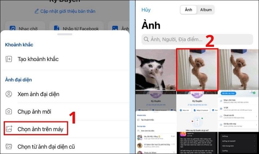 Chọn ảnh từ thiết bị