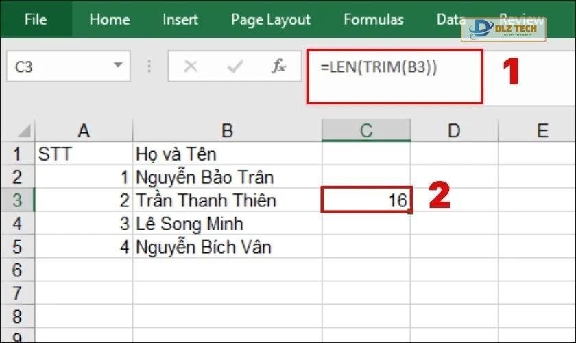 hàm len trong excel dùng để làm gì