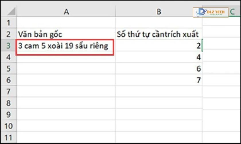 Lấy chuỗi từ vị trí bất kỳ