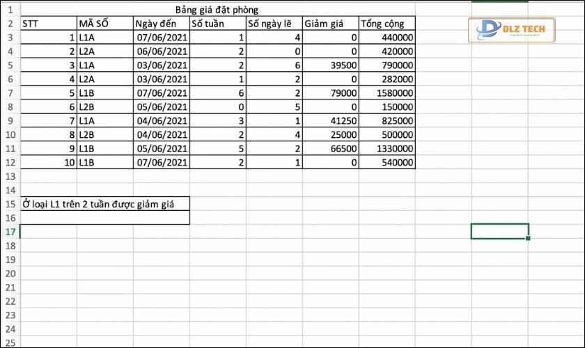 Ví dụ khi kết hợp với VLOOKUP