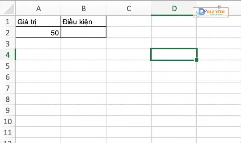 Ví dụ kiểm tra điều kiện chứa giá trị số