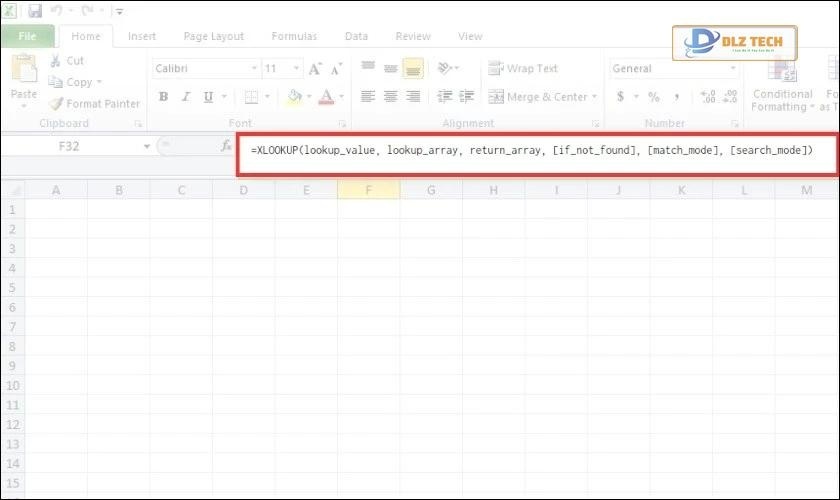 công thức hàm xlookup trong excel