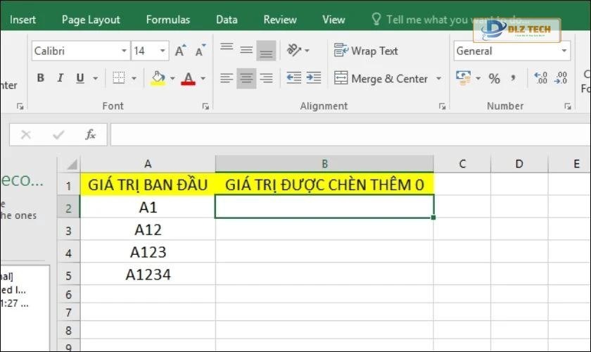 Cách viết, thêm số 0 ở trước dãy số bằng hàm