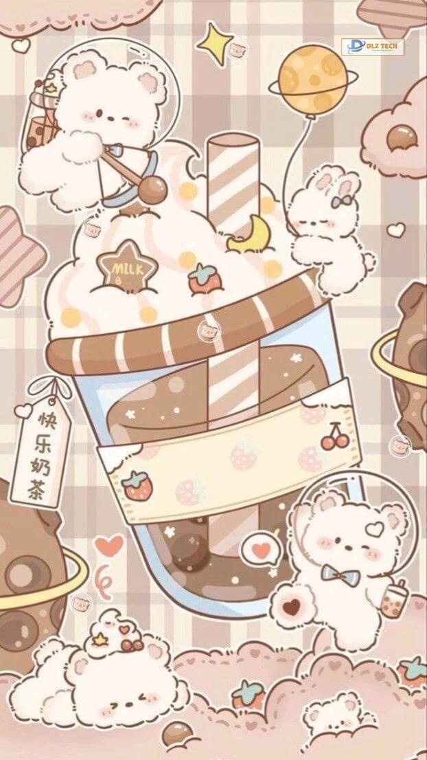 Ảnh nền bàn phím cute cho điện thoại