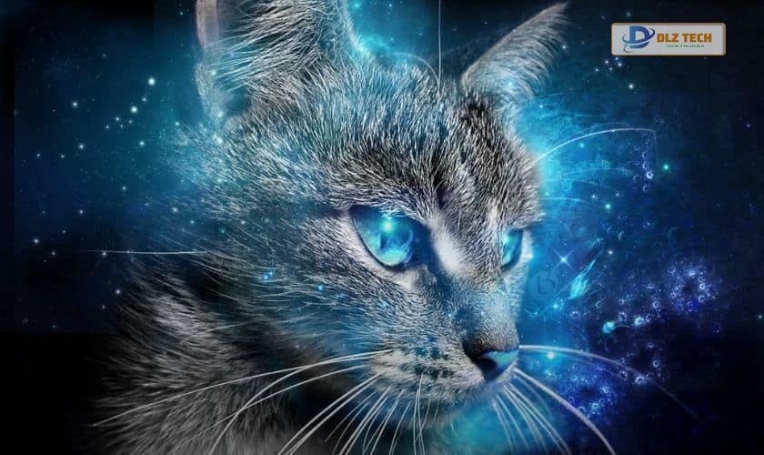 Ảnh nền 3D con mèo 4K tải trên laptop, PC