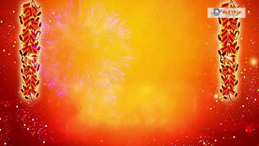 Backgroud dây treo tết đỏ mang lại không khí ngày xuân