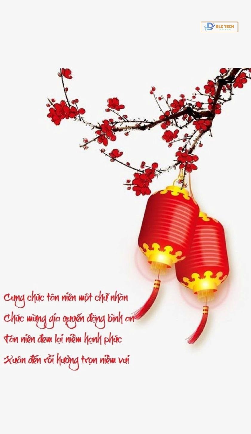 Ảnh nền lời chúc tết cute