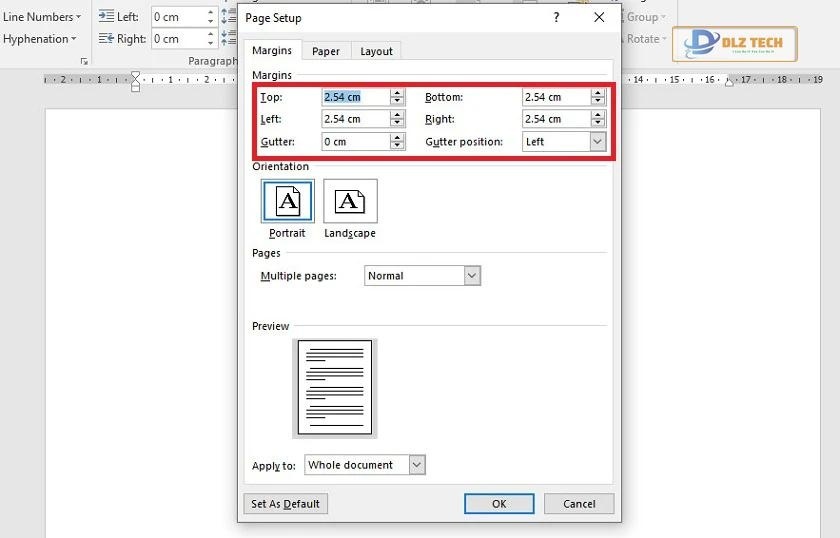 Các lưu ý căn lề trong Word 2007 | 2010 | 2016