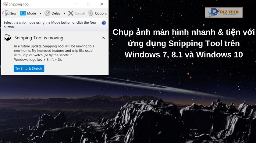 cách chụp màn hình máy tính bằng snipping tool