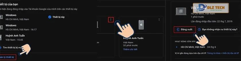 Cách đăng xuất Gmail từ xa qua thu hồi quyền truy cập tài khoản Google