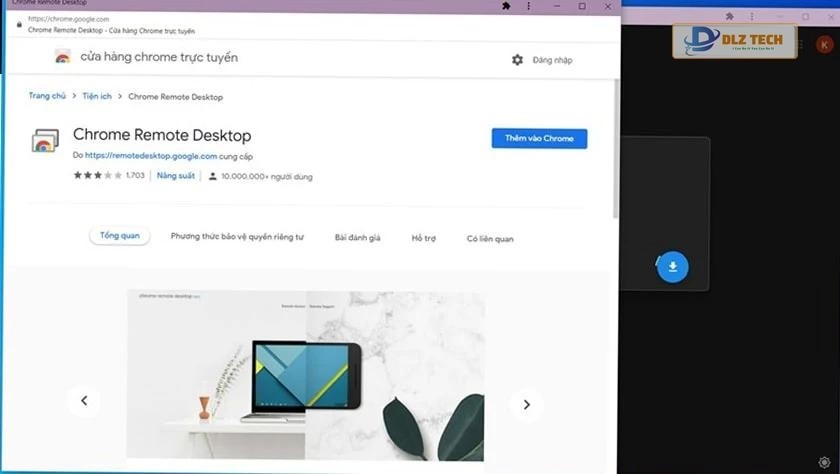 Sử dụng tiện ích Chrome Remote Desktop