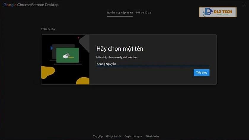 Sử dụng tiện ích Chrome Remote Desktop