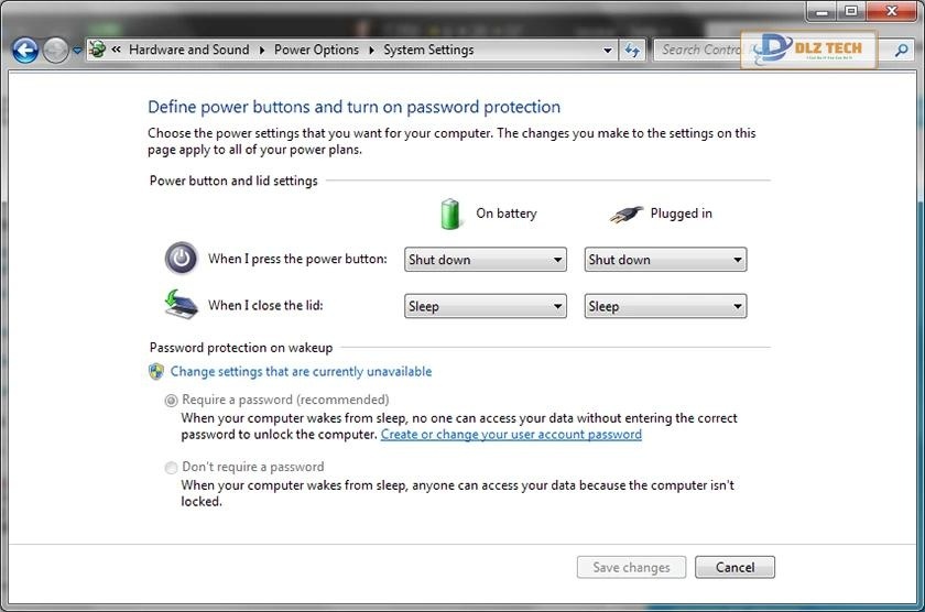 Cách gập laptop không tắt máy trên Win 10
