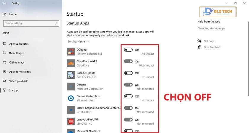 Tắt các chương trình khởi động bạn không cần