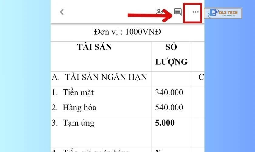 Cách đếm ký tự trên điện thoại bằng Google Docs