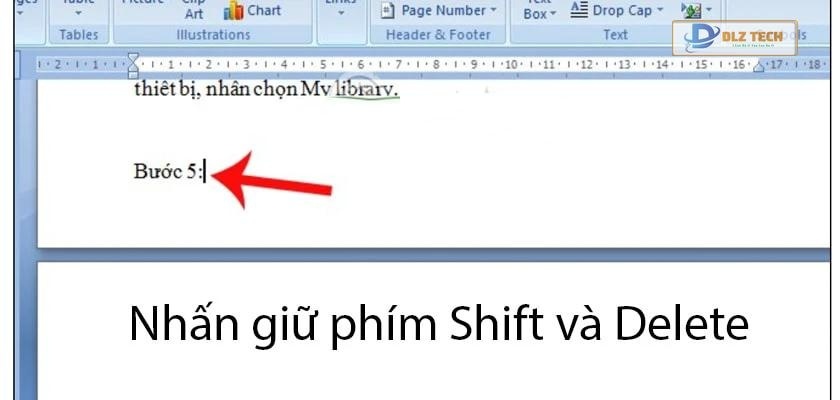 cách xóa trang trong word (cách trực tiếp)