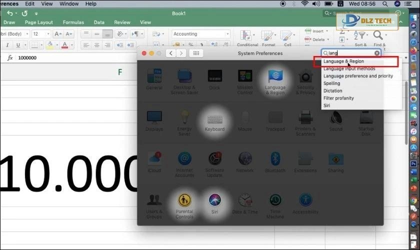 Chuyển dấu phẩy thành dấu chấm trong Excel Macbook trong tíc tắc