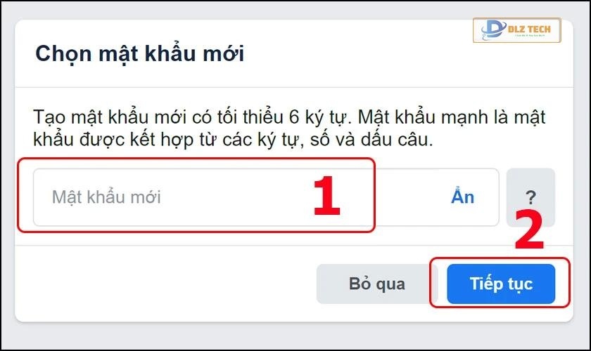 Nhập mật khẩu mới