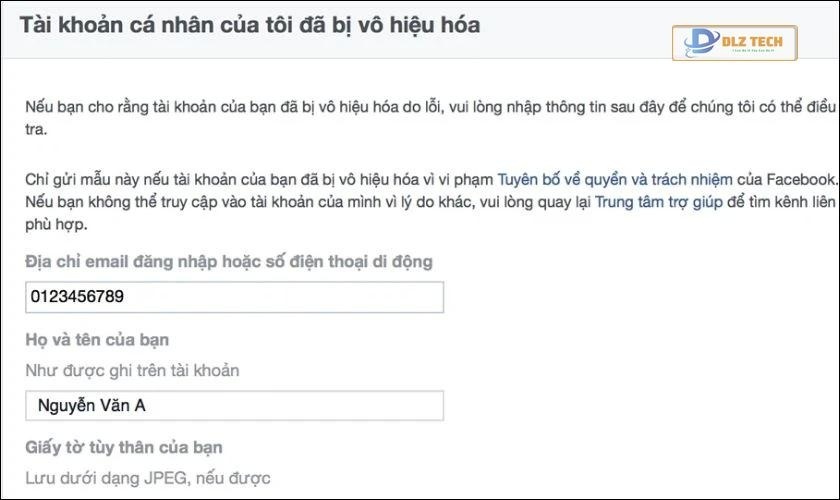 Thay đổi tên để khôi phục