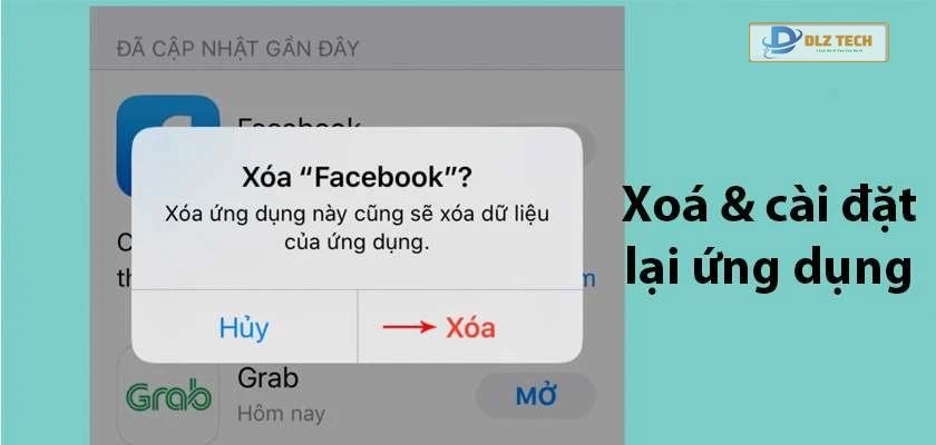Cài đặt lại ứng dụng trên máy