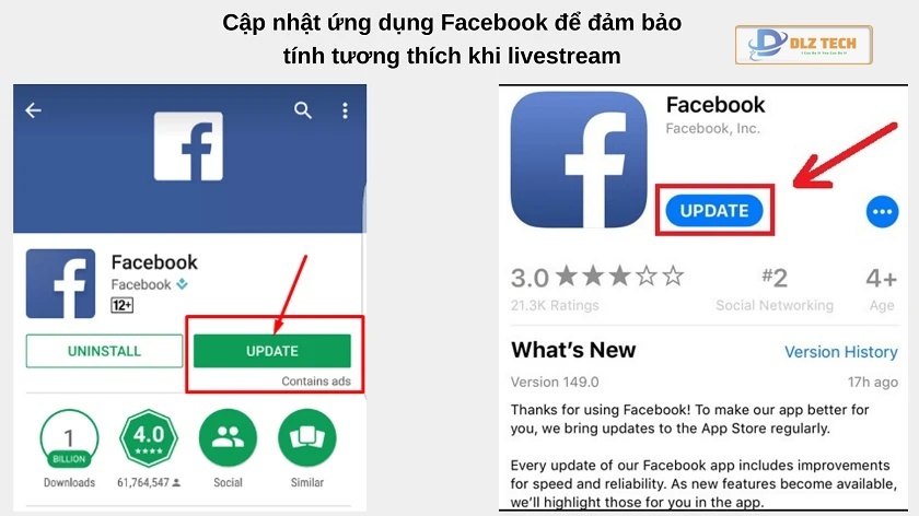Cập nhật ứng dụng