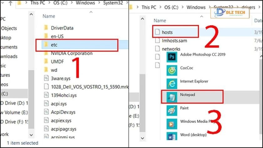 Khôi phục file Host