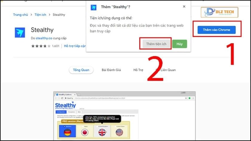 Sử dụng tiện ích mở rộng trên trình duyệt