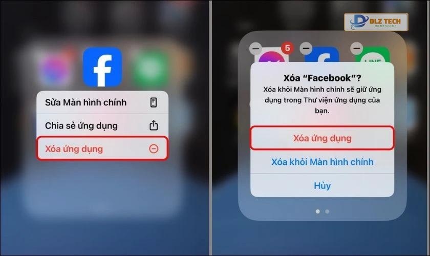 Gỡ và cài đặt lại ứng dụng Facebook