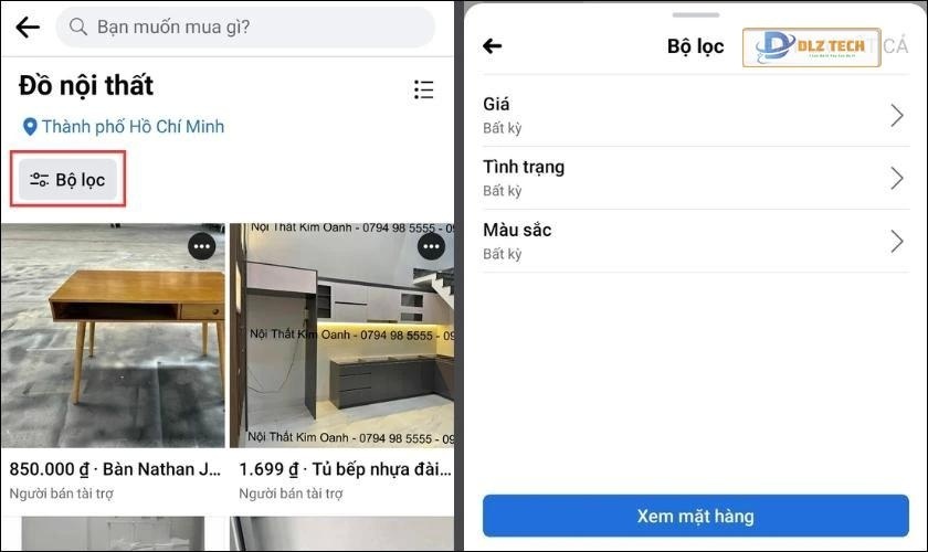 Sử dụng bộ lọc tìm kiếm