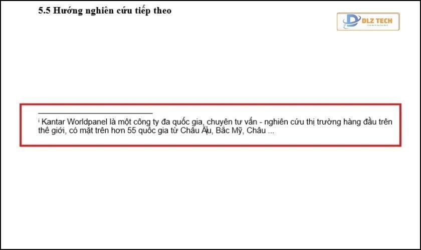Endnote trong Word là gì?