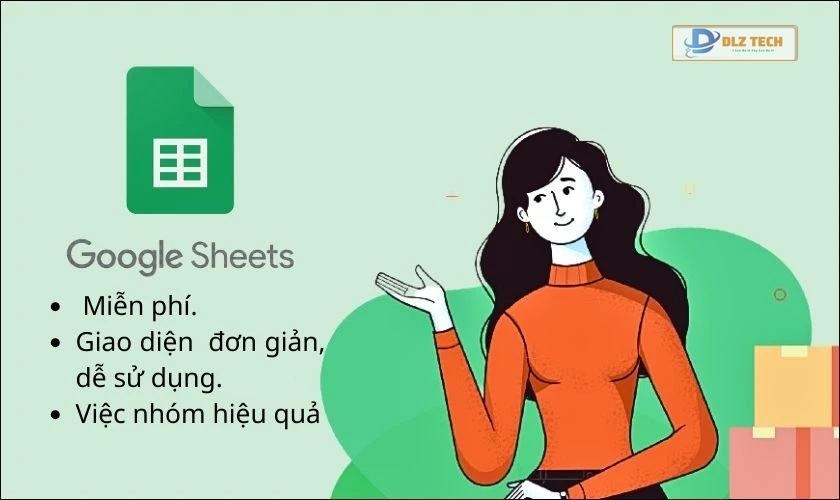 Ưu điểm của Google Sheets