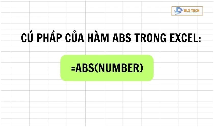 Cú pháp hàm ABS (Giá trị tuyệt đối) trong Excel là gì?